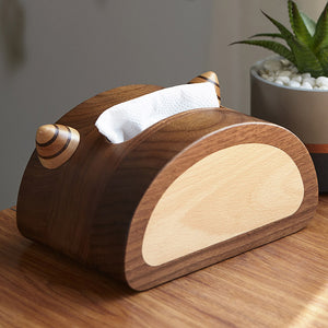 MonstroEye Wooden Tissue Box with Unique One-Eyed Design
