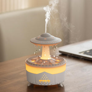 Mood Mist UFO: Rainy Cloud Delight Humidifier with Colorful LED Lights