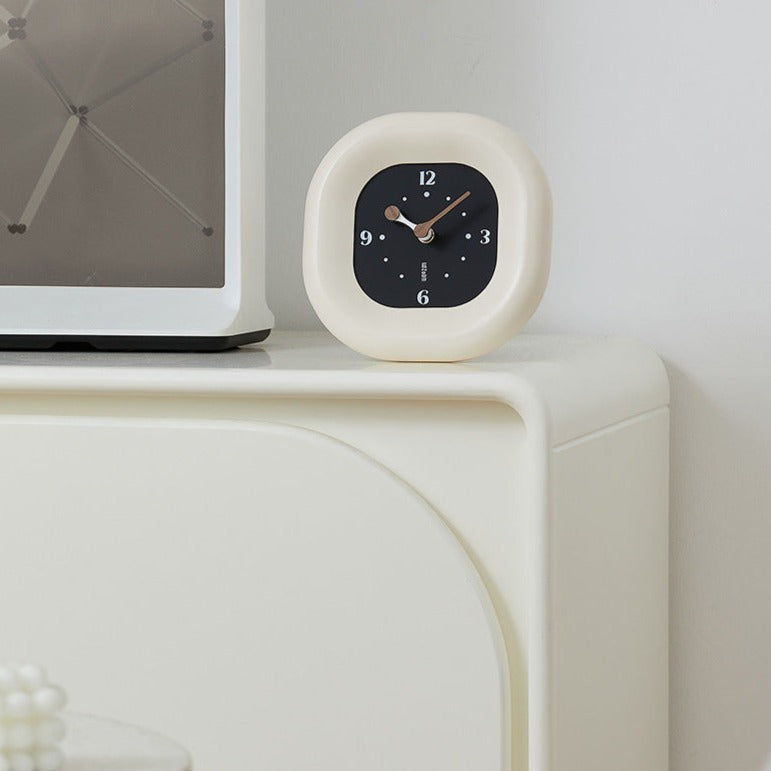 Classic Soft Touch Analog Clock – Stylish Desk Accent