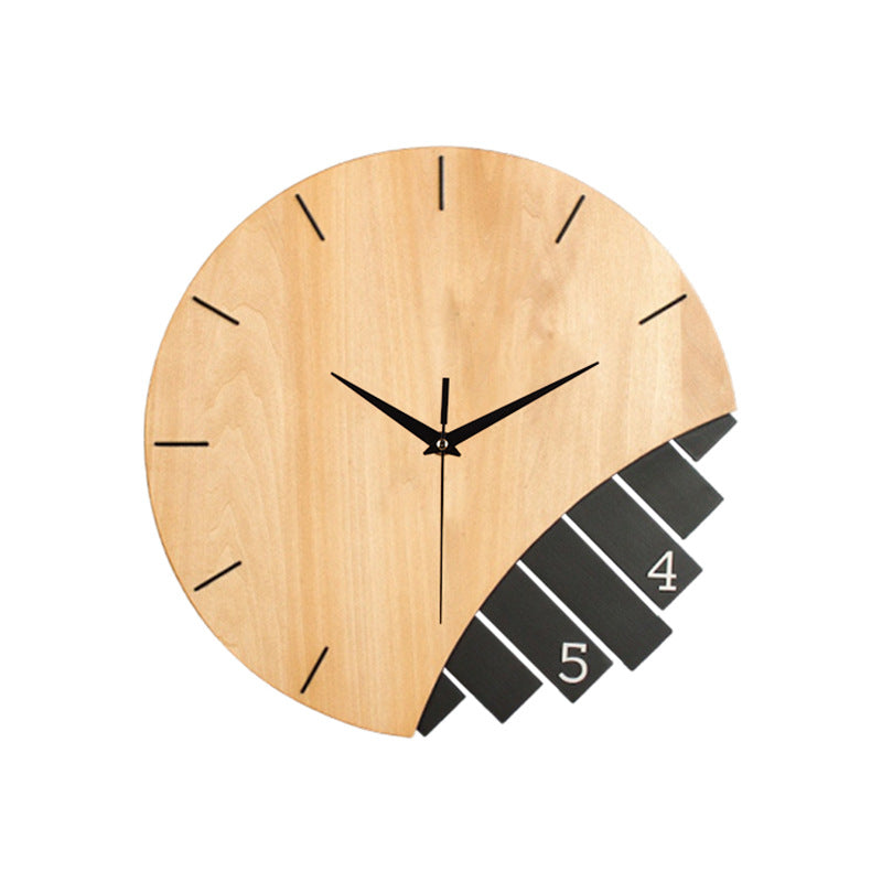 Rustic Harmony Wall Clock – Minimalist Wooden Design with Modern Flair