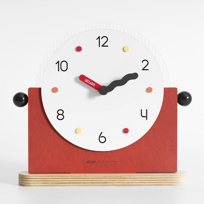 CheerTime Modern Table Clock - Playful &amp; Bold Design