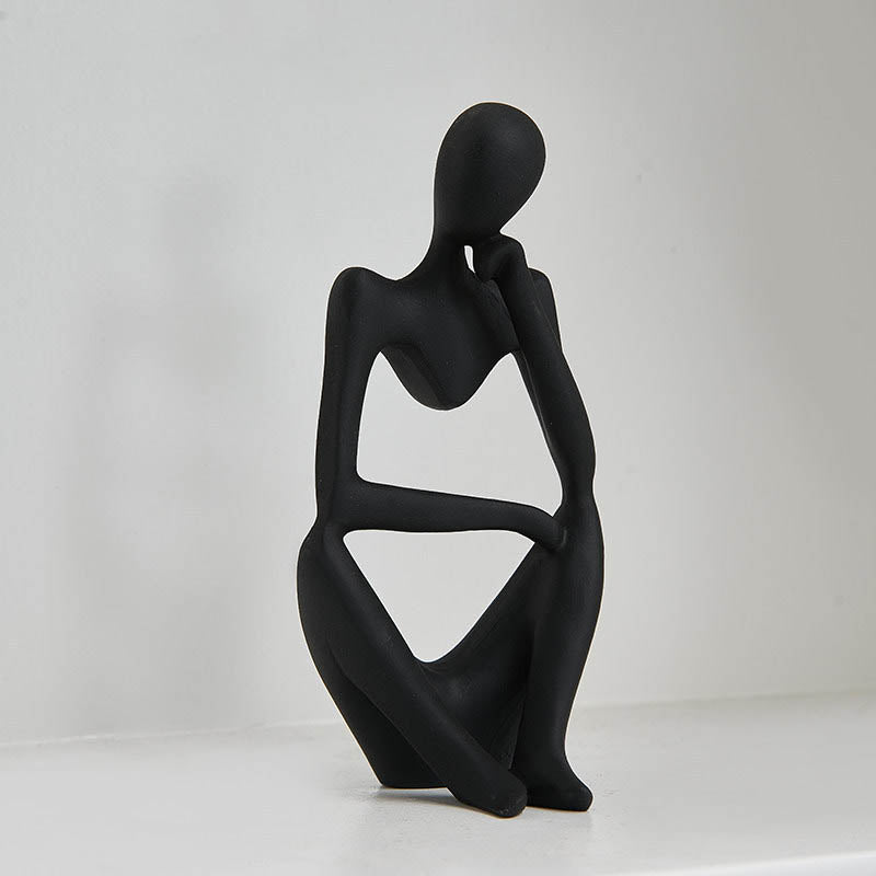 Minimalist Abstract Thinker Figurines – Modern Artistic Decor