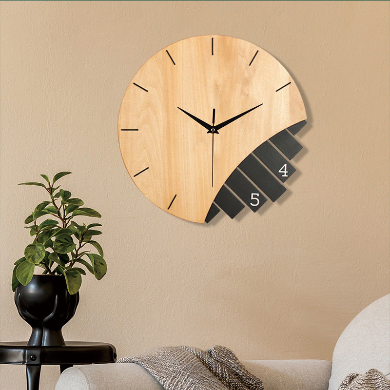 Rustic Harmony Wall Clock – Minimalist Wooden Design with Modern Flair