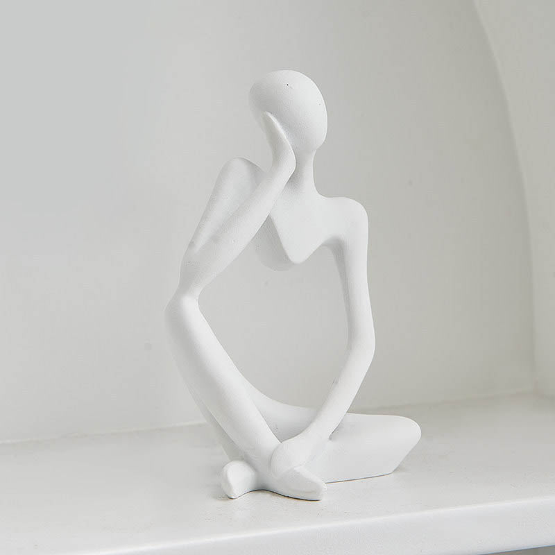 Minimalist Abstract Thinker Figurines – Modern Artistic Decor