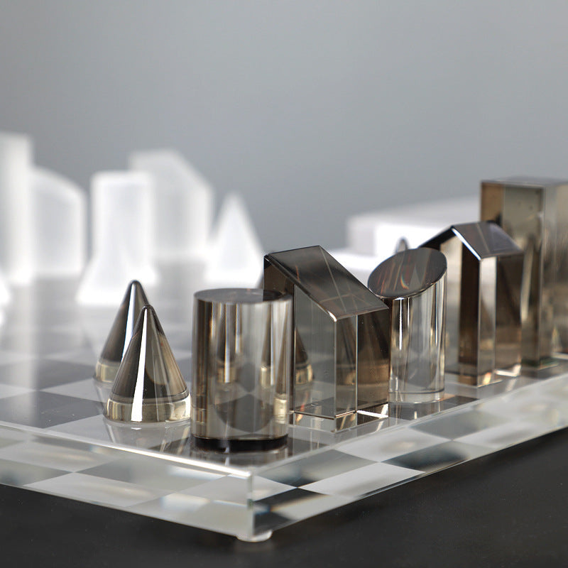 Modern Prism Chess Set – Contemporary Elegance in Strategy