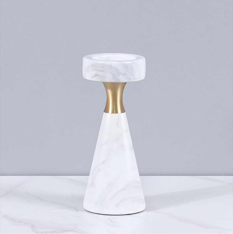 Luxe Marble Candle Holders – Elegant Home Decor Accents