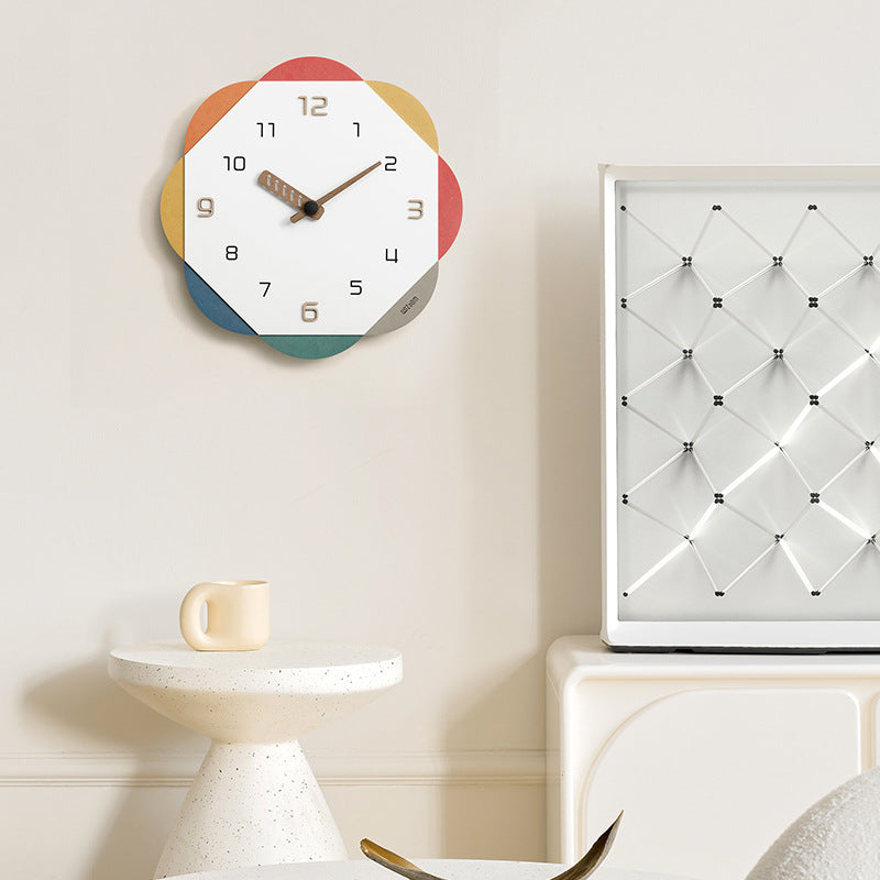 Petal Palette Wall Clock – Vibrant Modern Home Accent