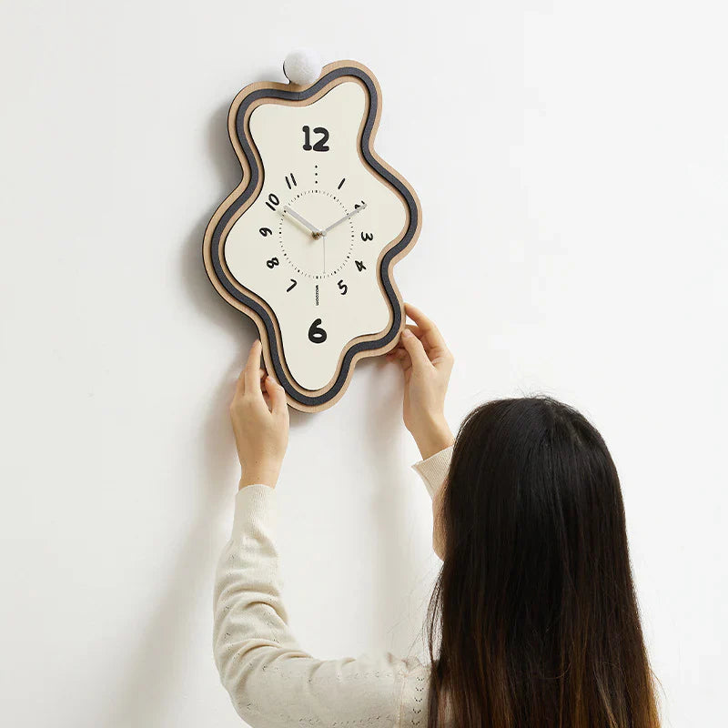 Modern Decorative Asymmetrical Wall Clock – Stylish Home Décor Accent