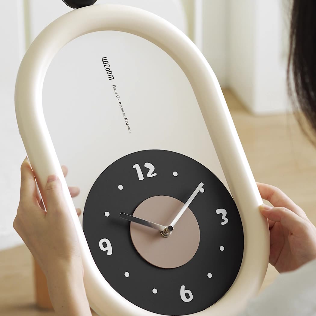 Modern Capsule Wall Clock – Sleek Minimalist Timepiece for Stylish Homes