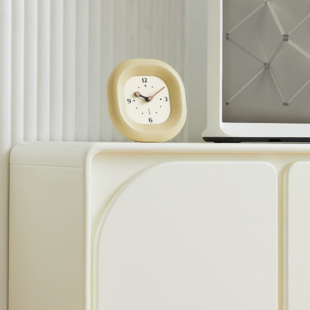 Classic Soft Touch Analog Clock – Stylish Desk Accent