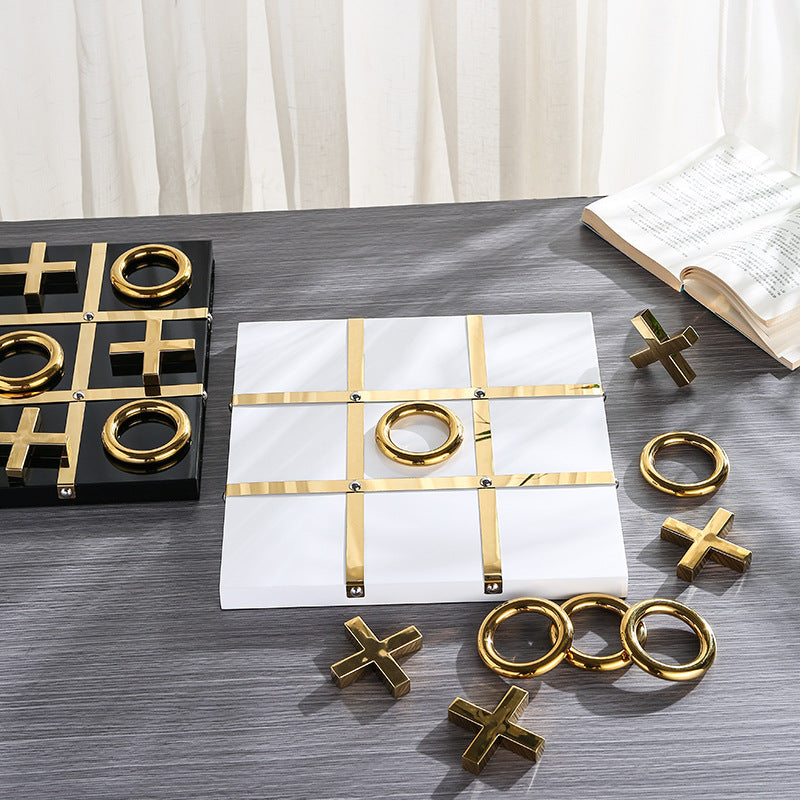 Luxury Tic-Tac-Toe Game Set – Elegant Décor and Entertainment