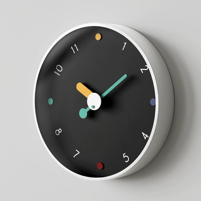 Color Pop Minimalist Wall Clock – Stylish & Modern Home Décor