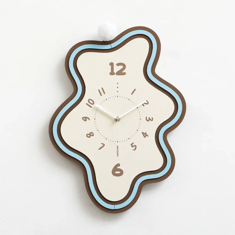 Modern Decorative Asymmetrical Wall Clock – Stylish Home Décor Accent