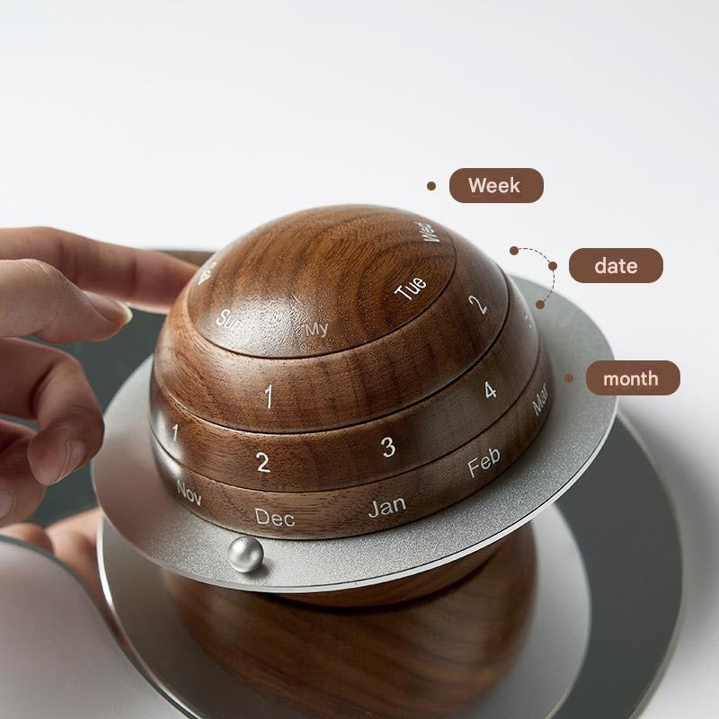 Saturn Perpetual Calendar – Celestial Elegance for Your Desk