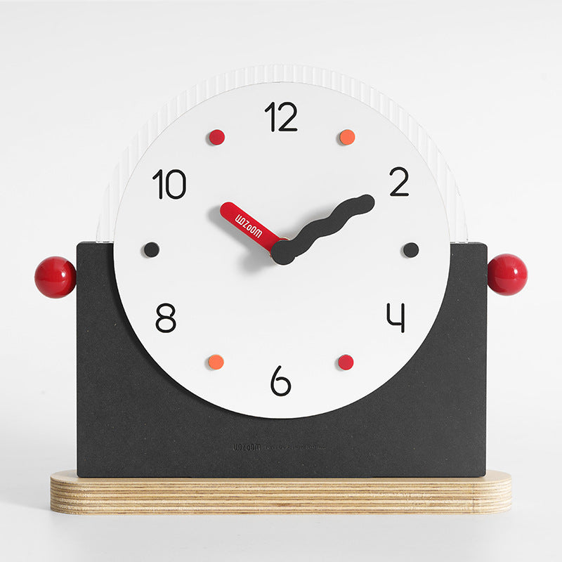 CheerTime Modern Table Clock - Playful & Bold Design