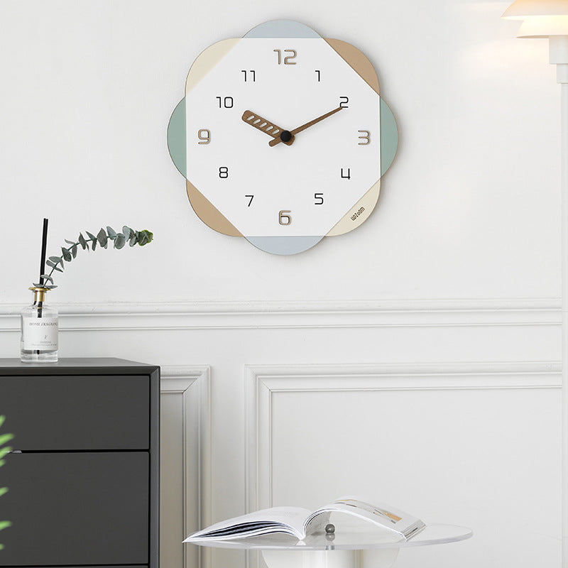 Petal Palette Wall Clock – Vibrant Modern Home Accent