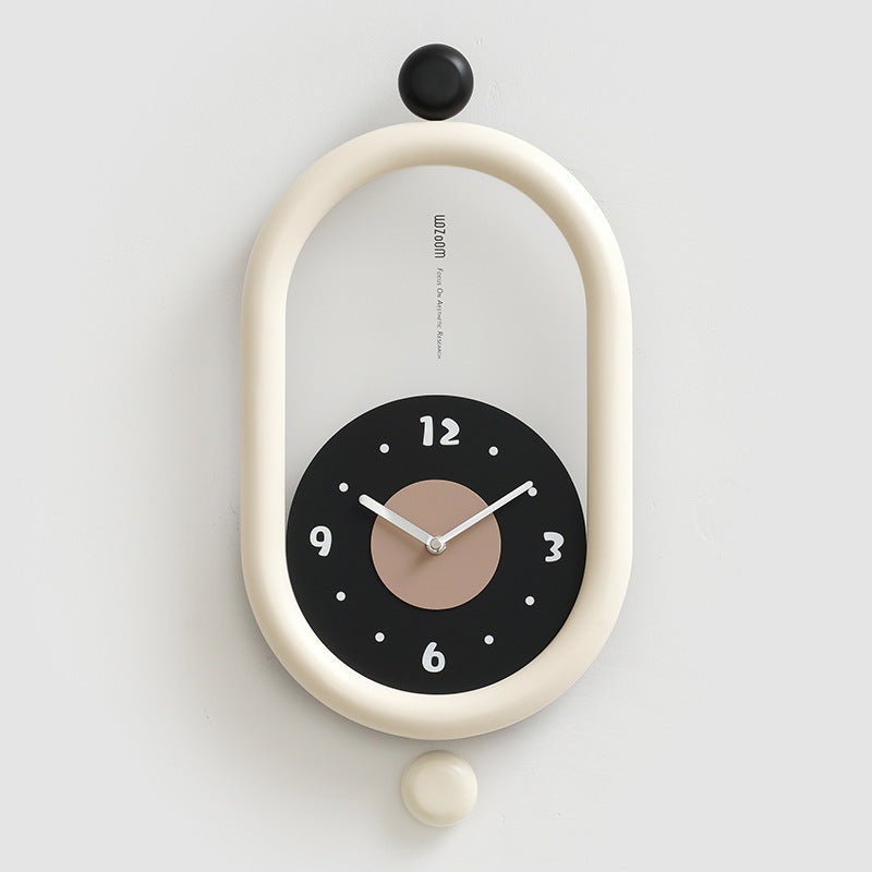 Modern Capsule Wall Clock – Sleek Minimalist Timepiece for Stylish Homes