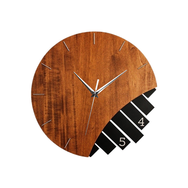 Rustic Harmony Wall Clock – Minimalist Wooden Design with Modern Flair