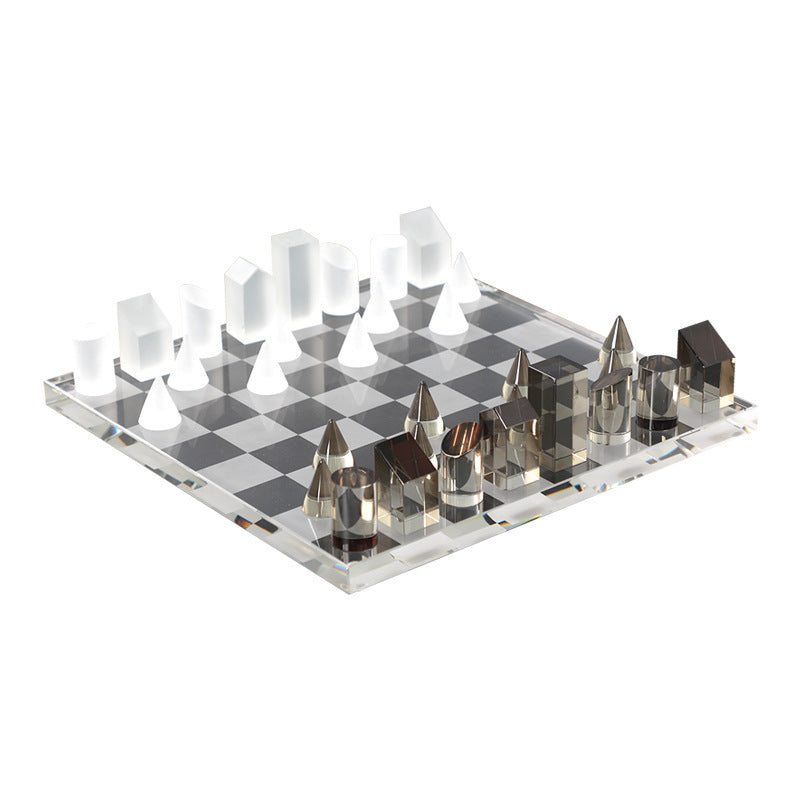 Modern Prism Chess Set – Contemporary Elegance in Strategy