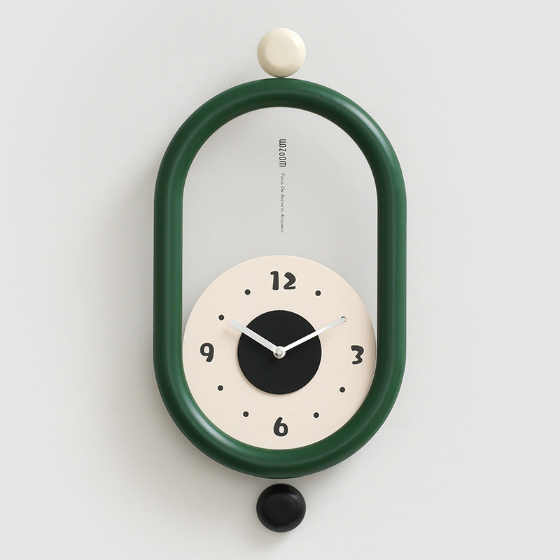 Modern Capsule Wall Clock – Sleek Minimalist Timepiece for Stylish Homes