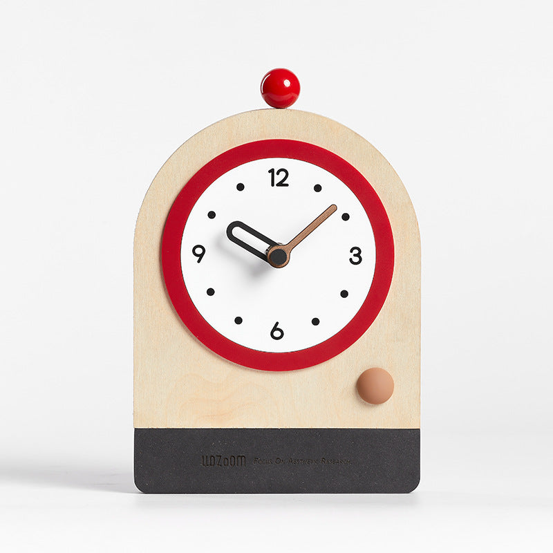 Cheery Arch Timekeeper - Quirky Modern Wood Clock