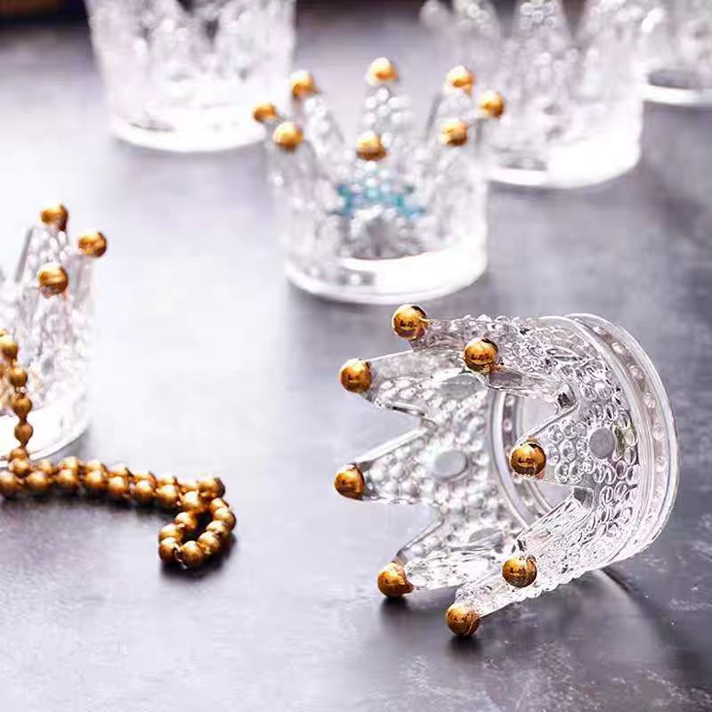 Crown Crystal Candle Holder – Luxurious Tealight Decor