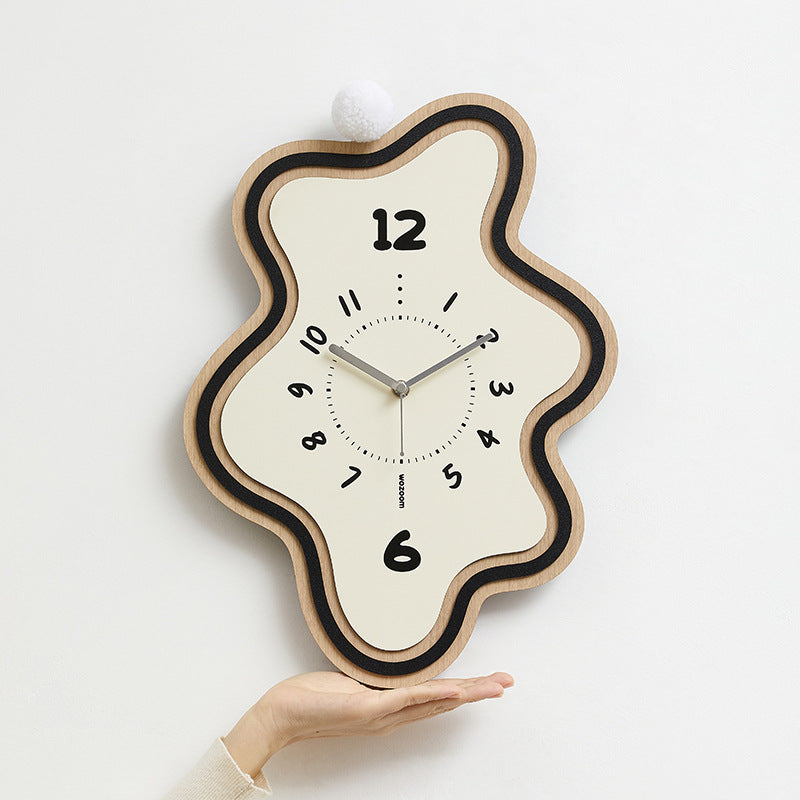 Decorative Odd Shaped Silent Wall Clock