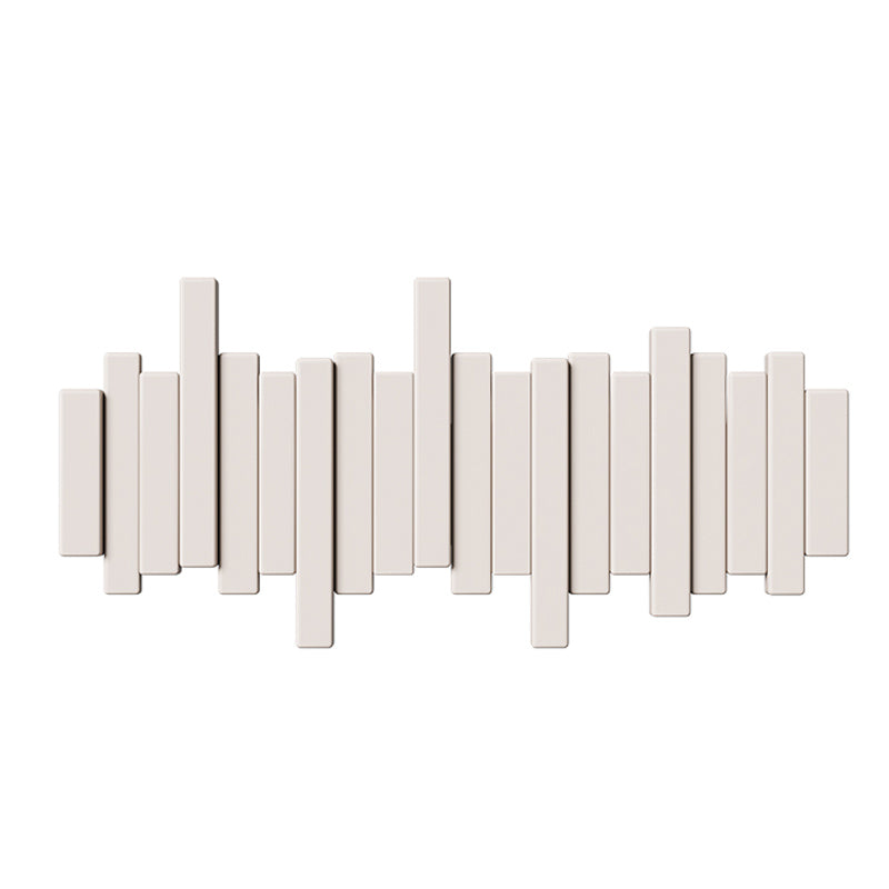 Piano-Inspired Wooden Wall Hook Rack – Modern Decorative Coat Hanger with Foldable Hooks