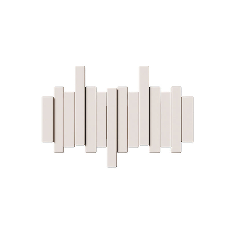 Piano-Inspired Wooden Wall Hook Rack – Modern Decorative Coat Hanger with Foldable Hooks