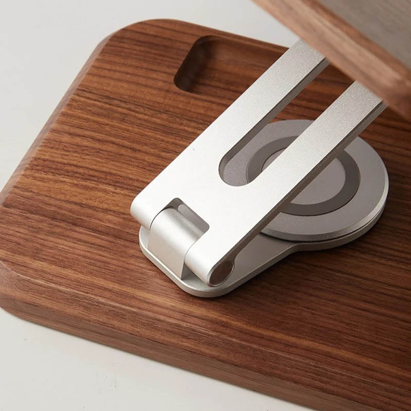 Premium Solid Wood Rotating Tablet & Book Stand - Ergonomic Reading & Laptop Holder