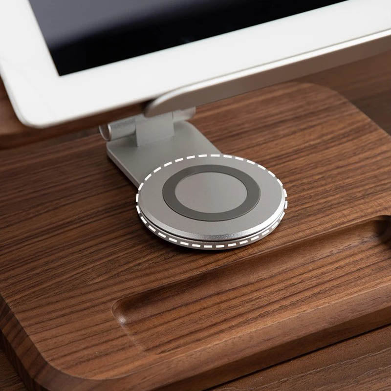 Premium Solid Wood Rotating Tablet & Book Stand - Ergonomic Reading & Laptop Holder