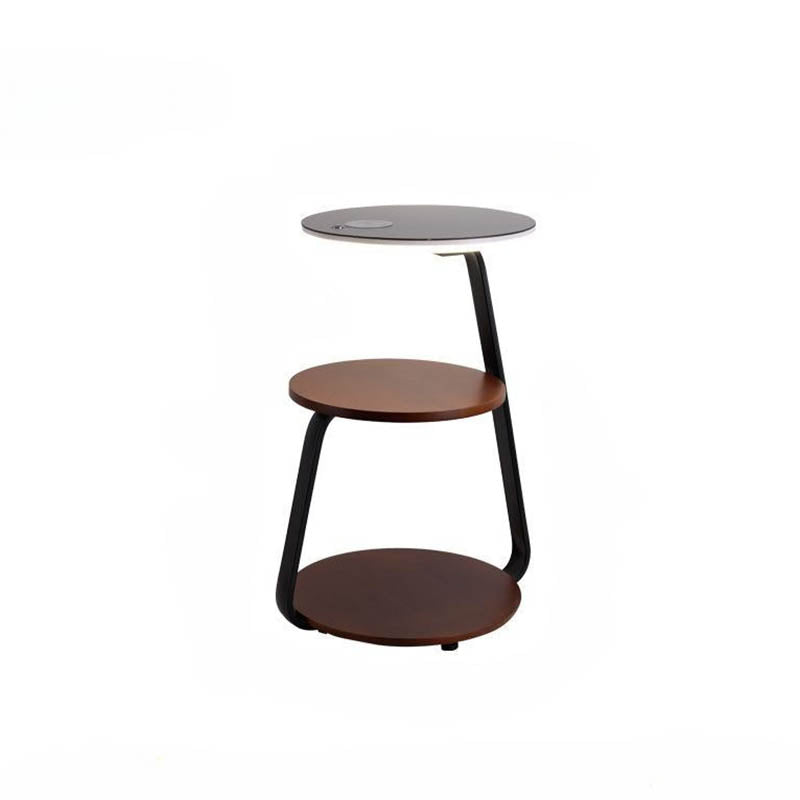 Modern LED Side Table with Wireless Charging – Smart Minimalist Nightstand for Bedroom & Living Room
