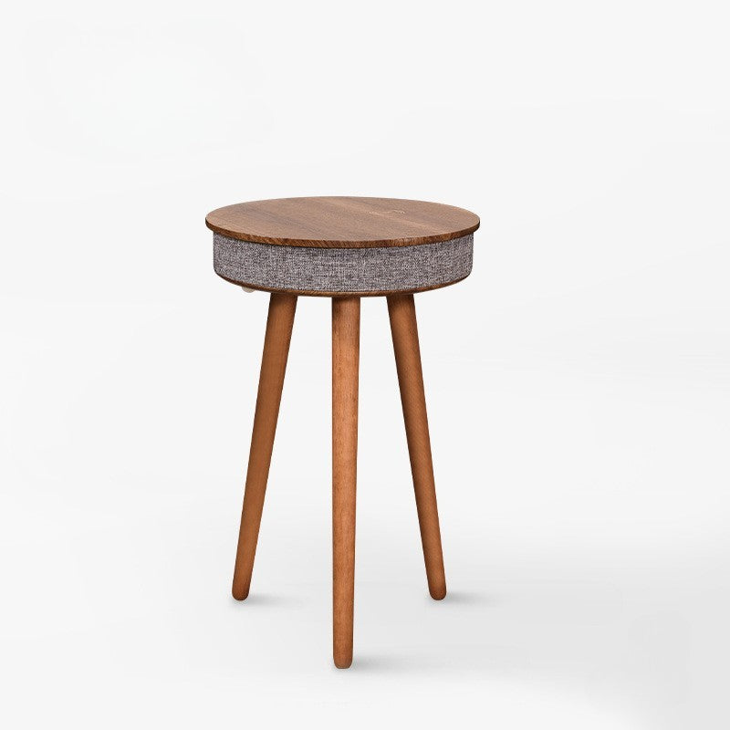 Smart Wireless Charging Side Table with Bluetooth Speaker – Modern Nightstand for Living Room & Bedroom