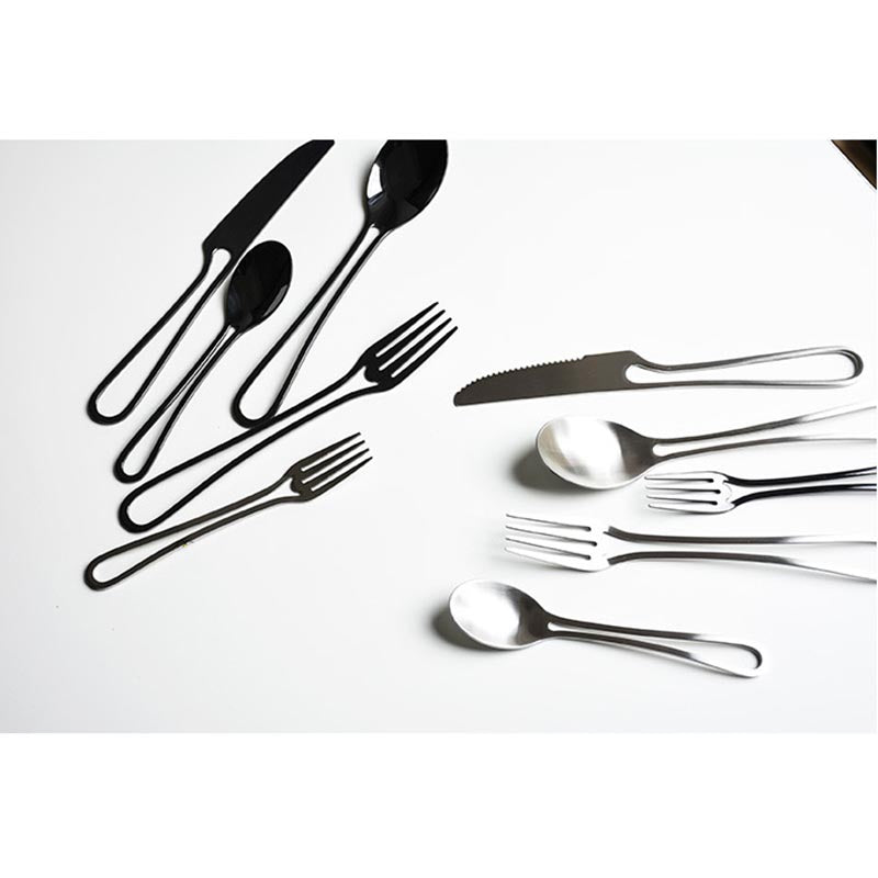 Elegant Svelte Void Cutlery Collection featuring minimalist design with hollow handles