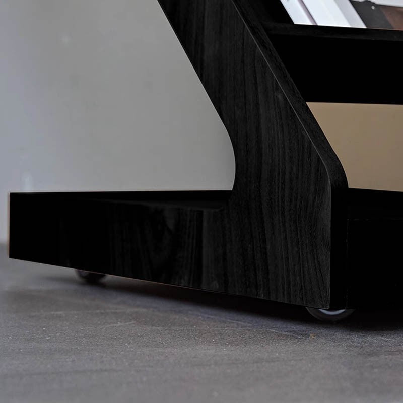 Z-Shaped Side Table - Modern End Table with Storage for Living Room & Bedroom