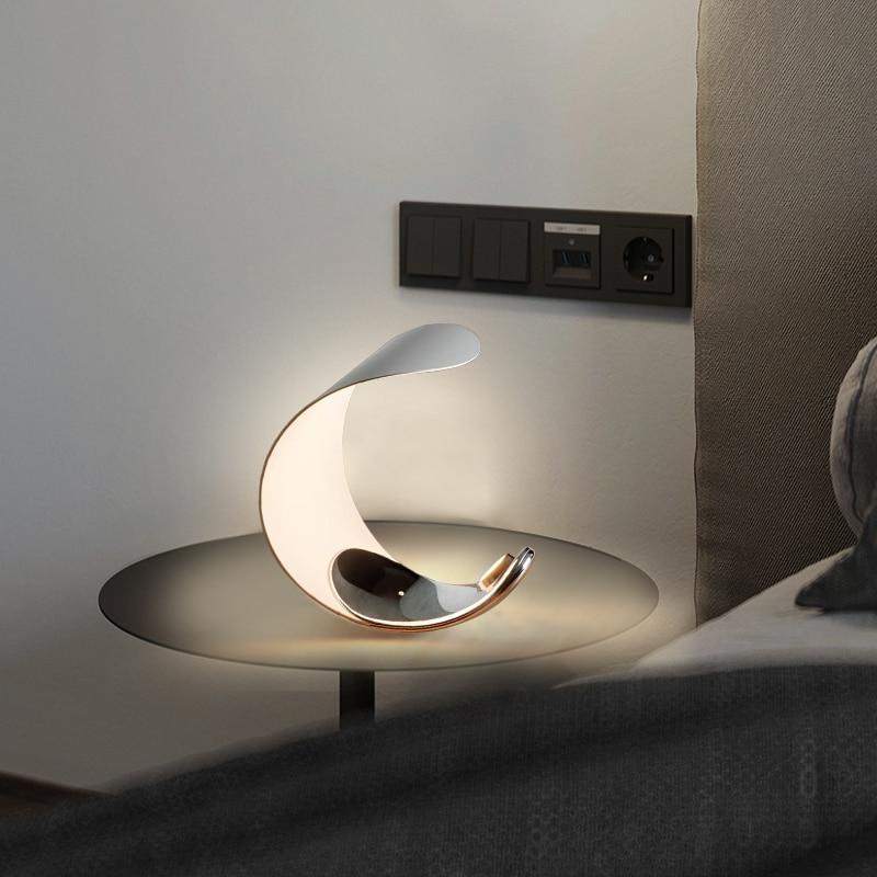 Lunar Elegance LED Desk Lamp by Luxus Heim - Contemporary and Celestial Design