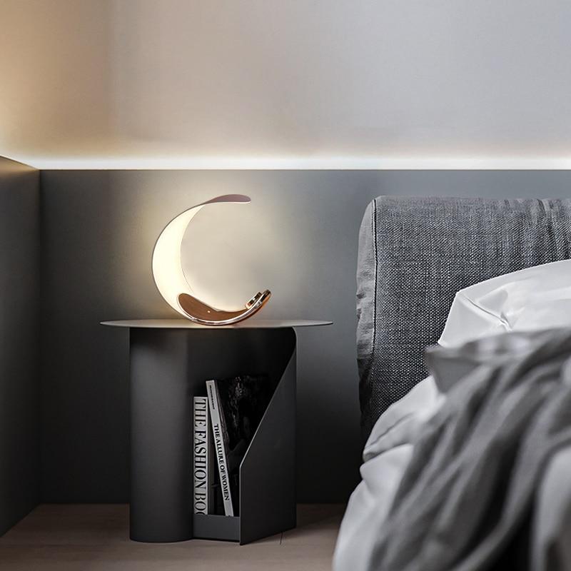 Lunar Elegance LED Desk Lamp by Luxus Heim - Contemporary and Celestial Design