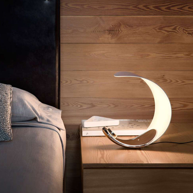 Lunar Elegance LED Desk Lamp by Luxus Heim - Contemporary and Celestial Design