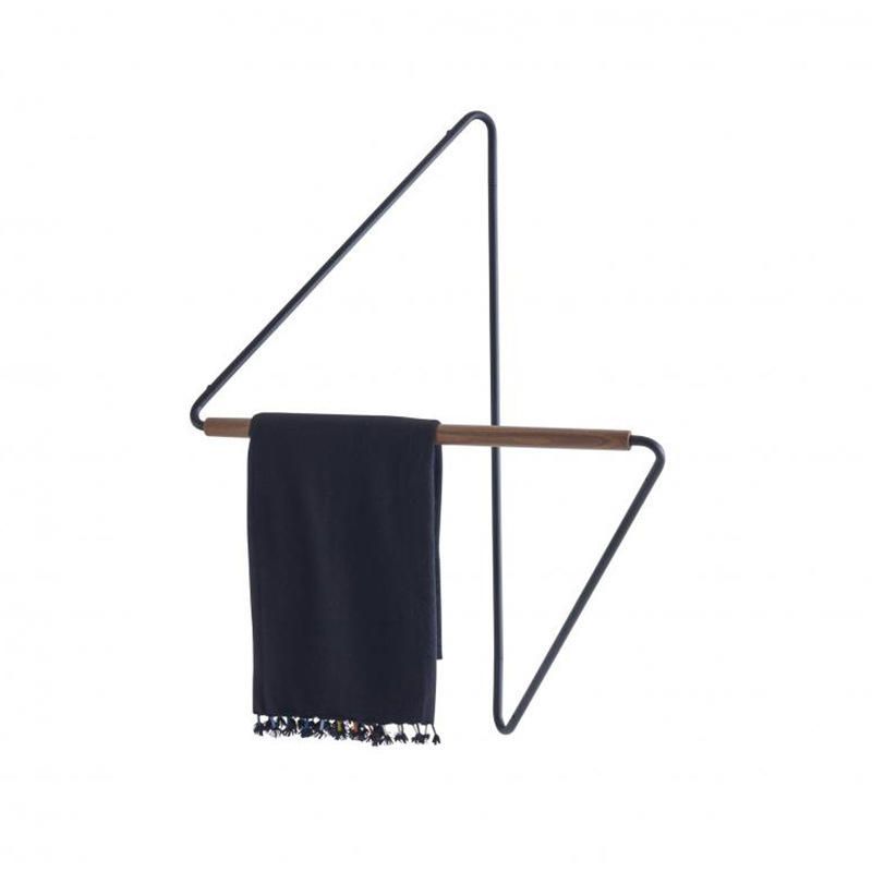 Creative Coat Hanger Made of Iron and Oak in Two Sizes