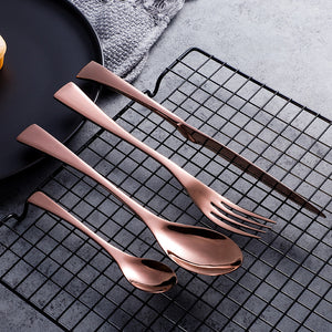 Kaya Rose Gold Cutlery Set - Cutlery Sets - Luxus Heim