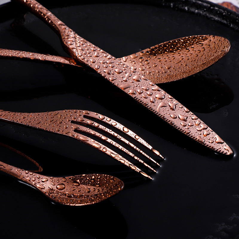 Kaya Rose Gold Cutlery Set - Cutlery Sets - Luxus Heim