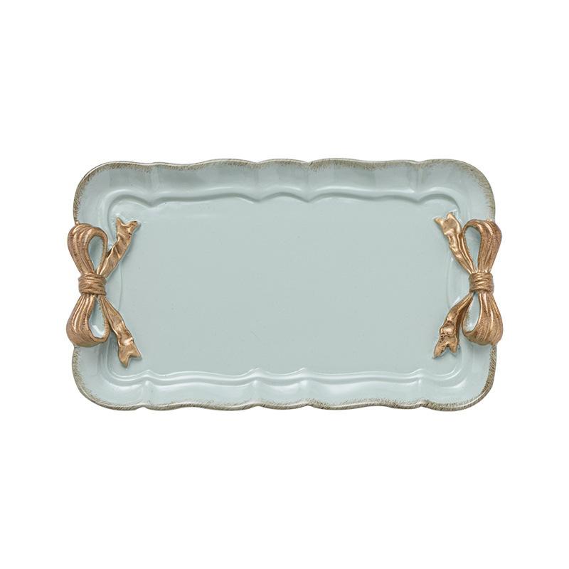 Bowknot Resin Serving Tray in Various Colors