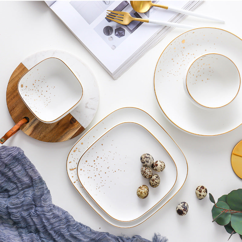 White Rhyme Dinnerware Collection - Dinnerware - Luxus Heim