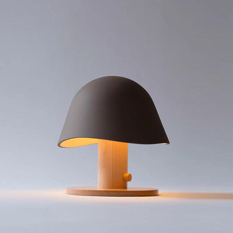 Minimalist Mushroom Table Lamp with a nature-inspired design and modern aesthetics on LuxusHeim