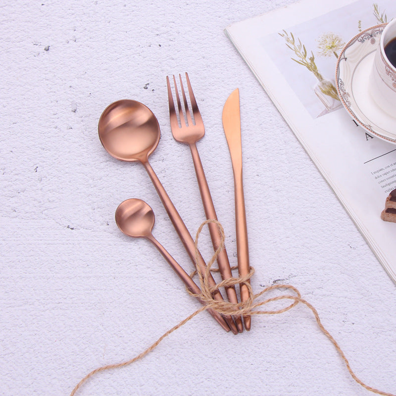 Maison Rose Gold Cutlery Set - Cutlery Sets - Luxus Heim