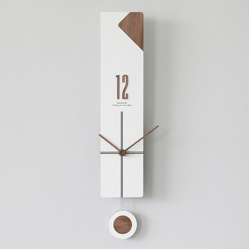 Simple Lines Swing Wall Clock with Swinging Pendulum