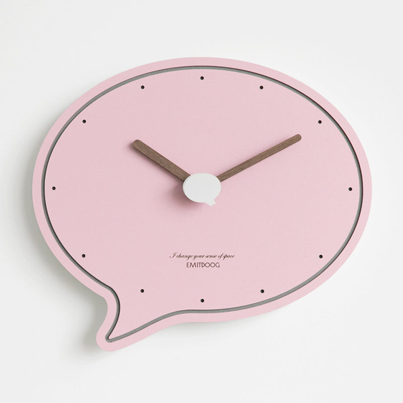 Speech Bubble Wall Clock in Various Colors