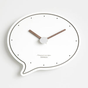 Speech Bubble Wall Clock in Various Colors