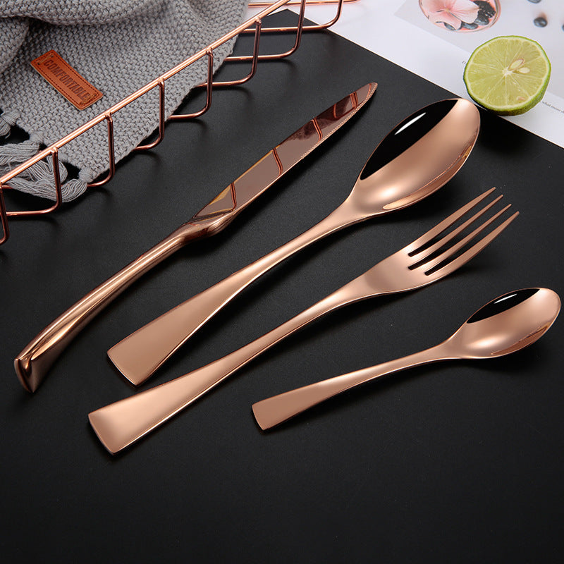 Kaya Rose Gold Cutlery Set - Cutlery Sets - Luxus Heim