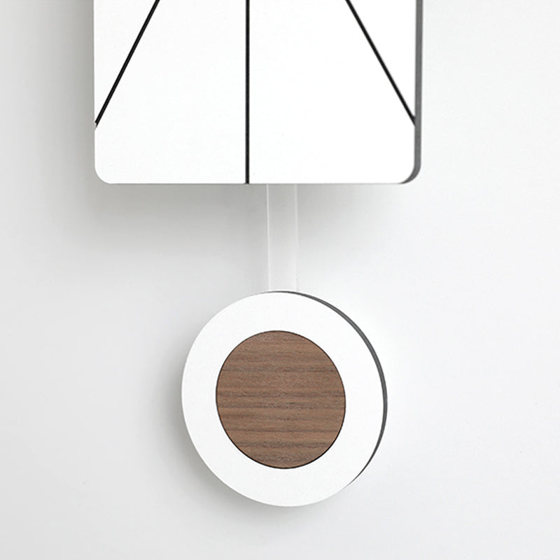 Simple Lines Swing Wall Clock with Swinging Pendulum